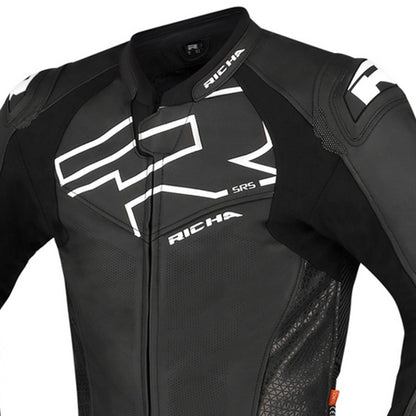 Richa Stradale GP Leather 1pc Suit - Black / White