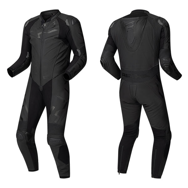 Richa Stradale GP Leather 1 Piece Suit - Black / Black