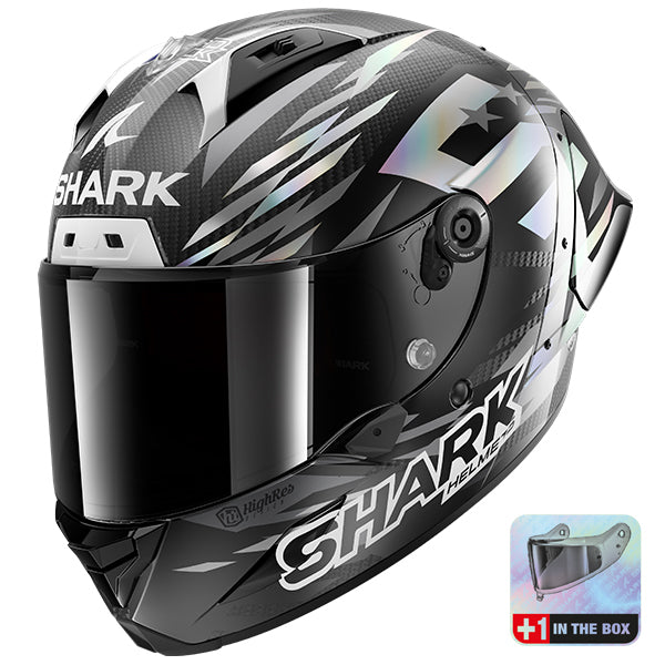 Shark Aeron-GP FIM 2 Zarco Winter Test 2026 DAU - Carbon / Anthracite / Chrome