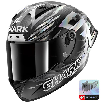 Shark Aeron-GP FIM 2 Zarco Winter Test 2026 DAU - Carbon / Anthracite / Chrome