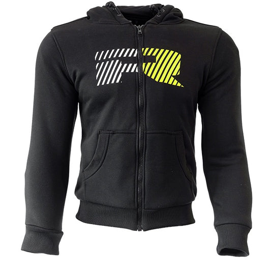 Richa Titan V2 Logo Hoodie - Black / Fluo Yellow