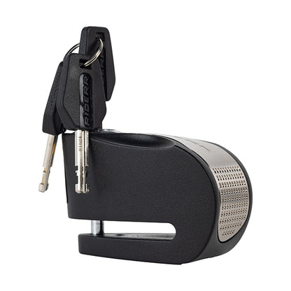 Riderr Riot Silver Disc Lock - Black / Silver