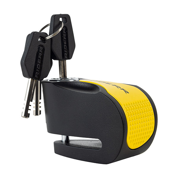 Riderr Riot Yellow Disc Lock - Black / Yellow