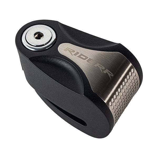 Riderr Riot Silver Disc Lock - Black / Silver