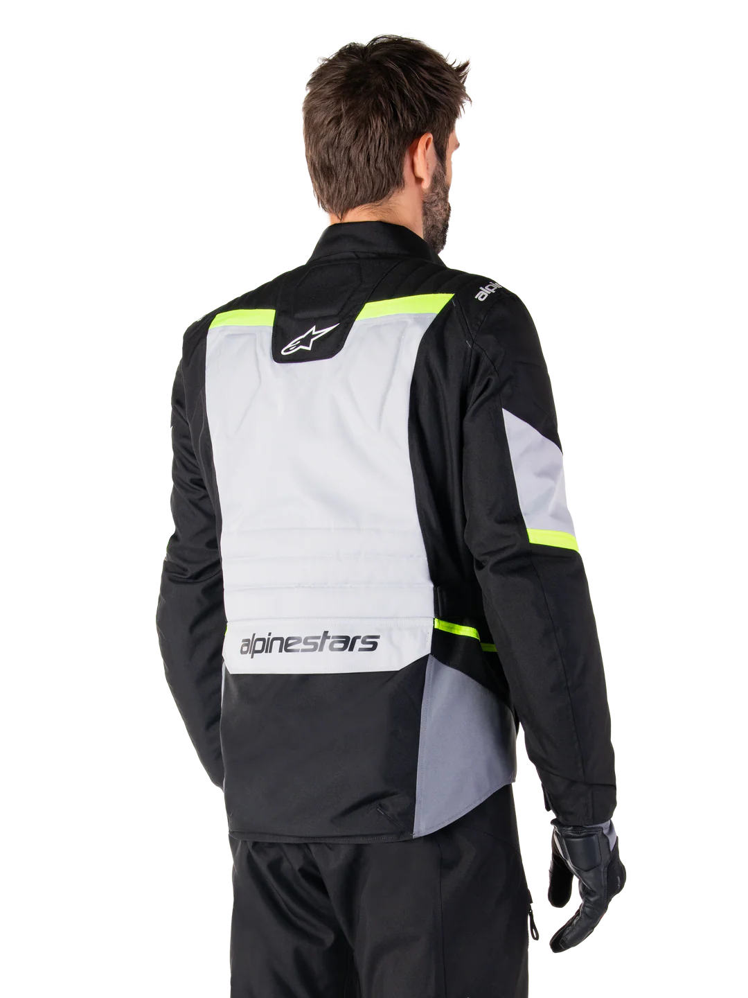 Alpinestars ST-1 Waterproof Jacket - Ice Grey / Black / Yellow Fluo