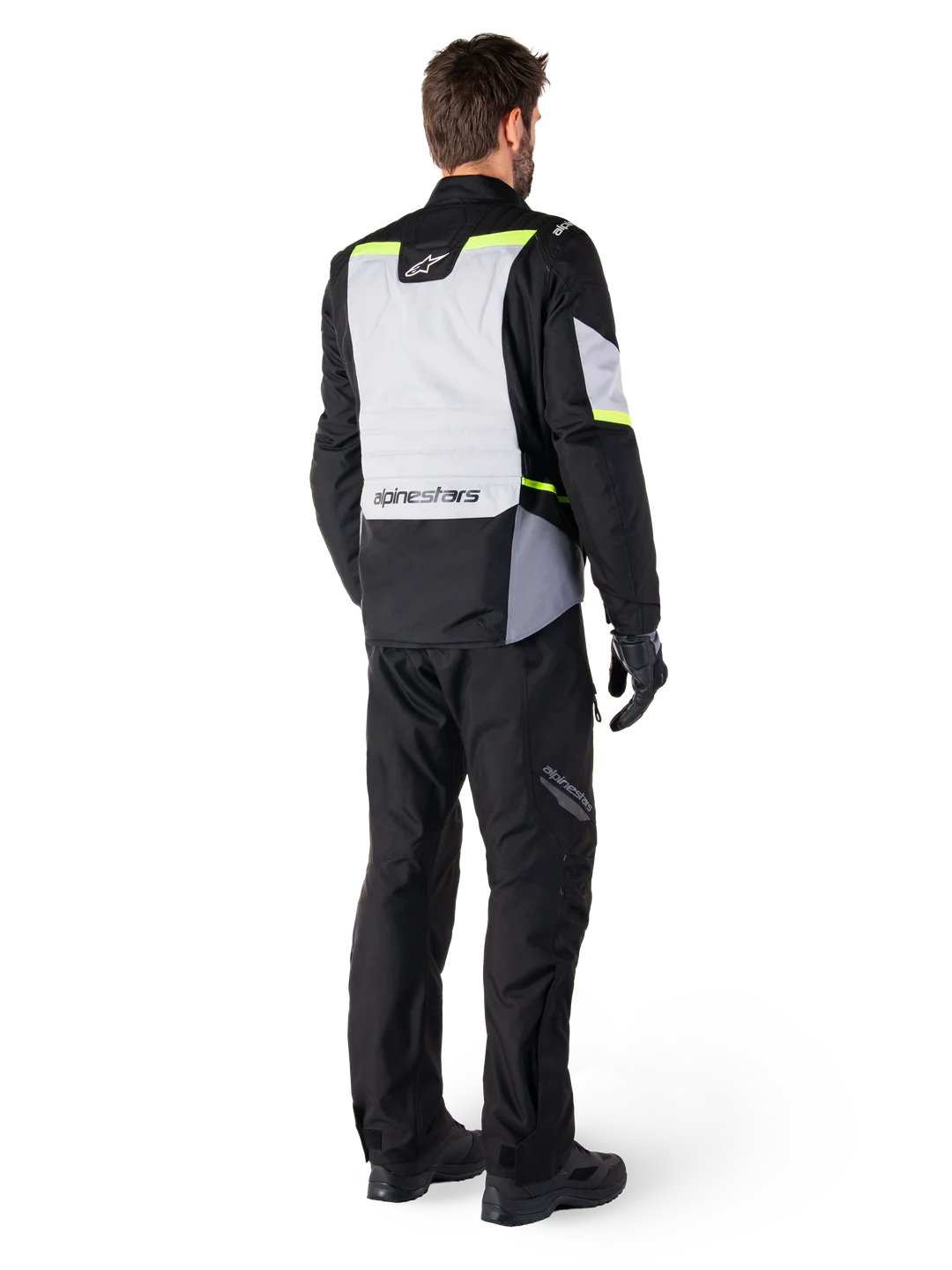 Alpinestars ST-1 Waterproof Jacket - Ice Grey / Black / Yellow Fluo