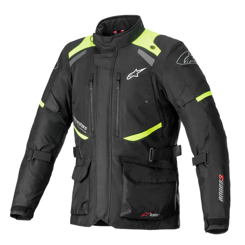 Alpinestars Andes V3 Drystar Jacket - Black / Yellow Fluo