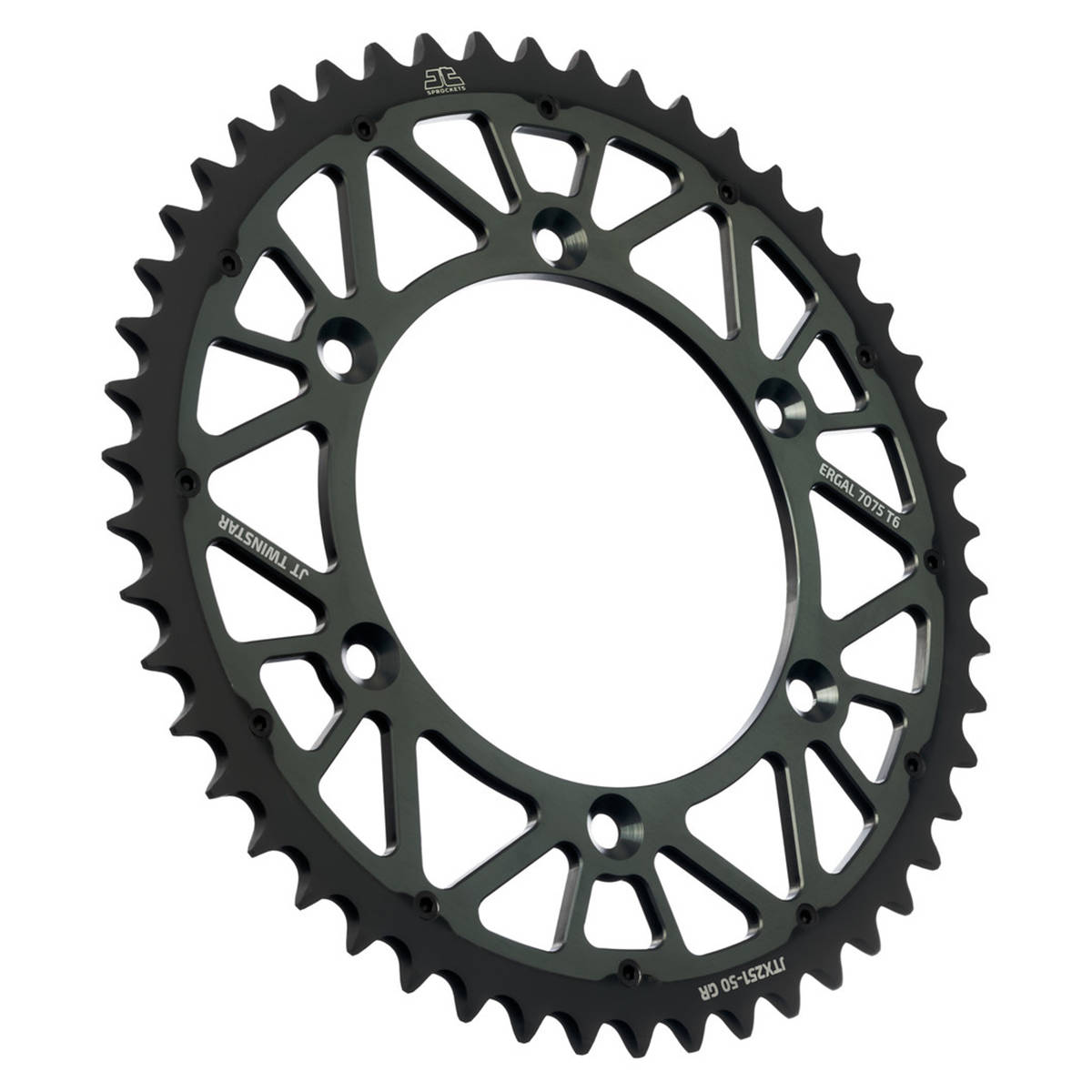 JT Twinstar Rear Sprocket YZ125-250 99-23 - Grey