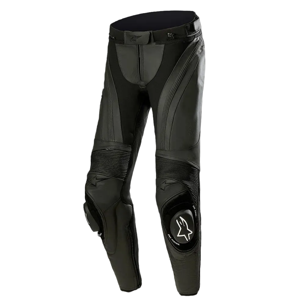 Alpinestars Stella Missile V3 Leather Pants Regular Leg - Black / Black