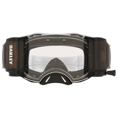 Oakley Airbrake Tuff Blocks White Roll Off MX Goggles - Clear Lens