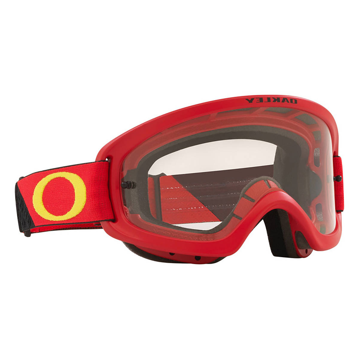 Oakley O Frame 2.0 Pro XS Heritage Red / Yellow MX Goggle - Clear