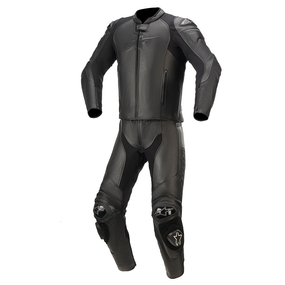 Alpinestars GP Plus v3 Graphite Leather 2Pc Suit - Black