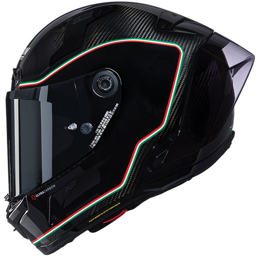 Nolan X-804 RS Carbon Full Face Helmet Asso Di Picche 341 - Black / White / Red / Green