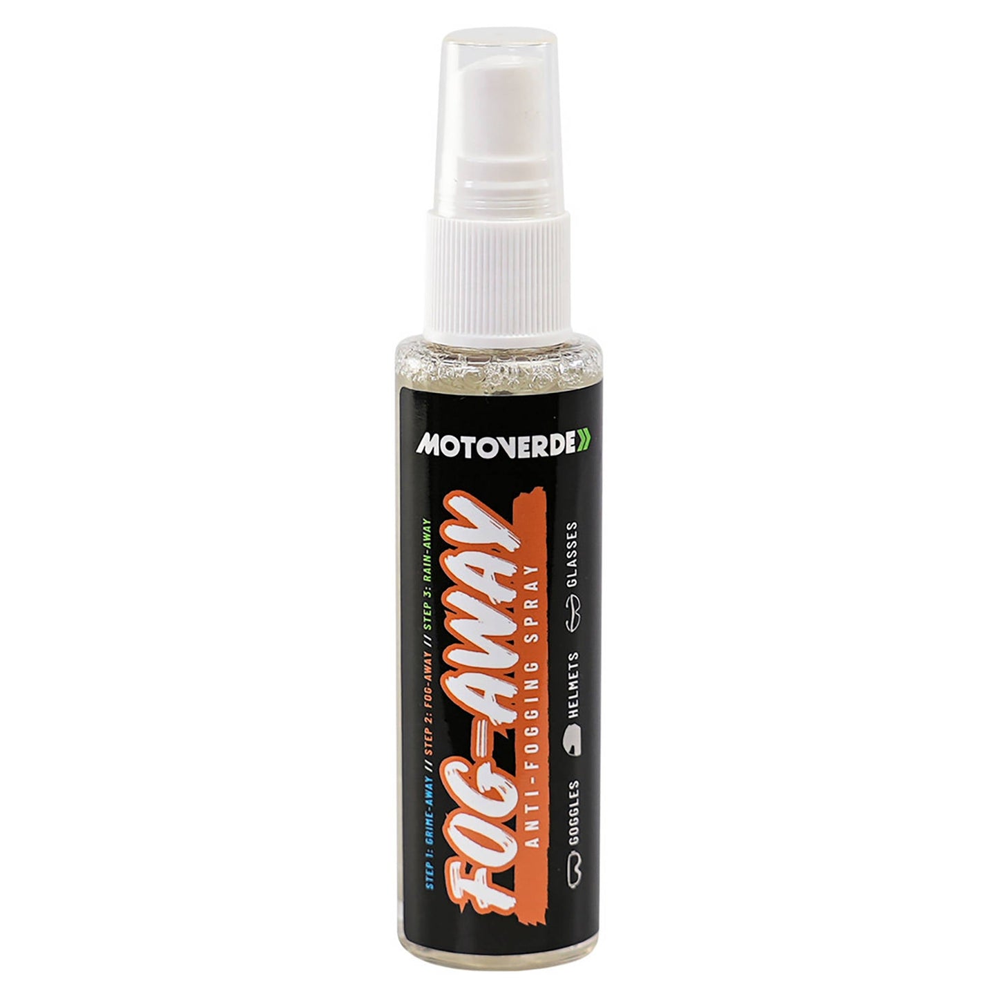 MotoVerde Fog-Away Spray 75ml Inc Counter Display