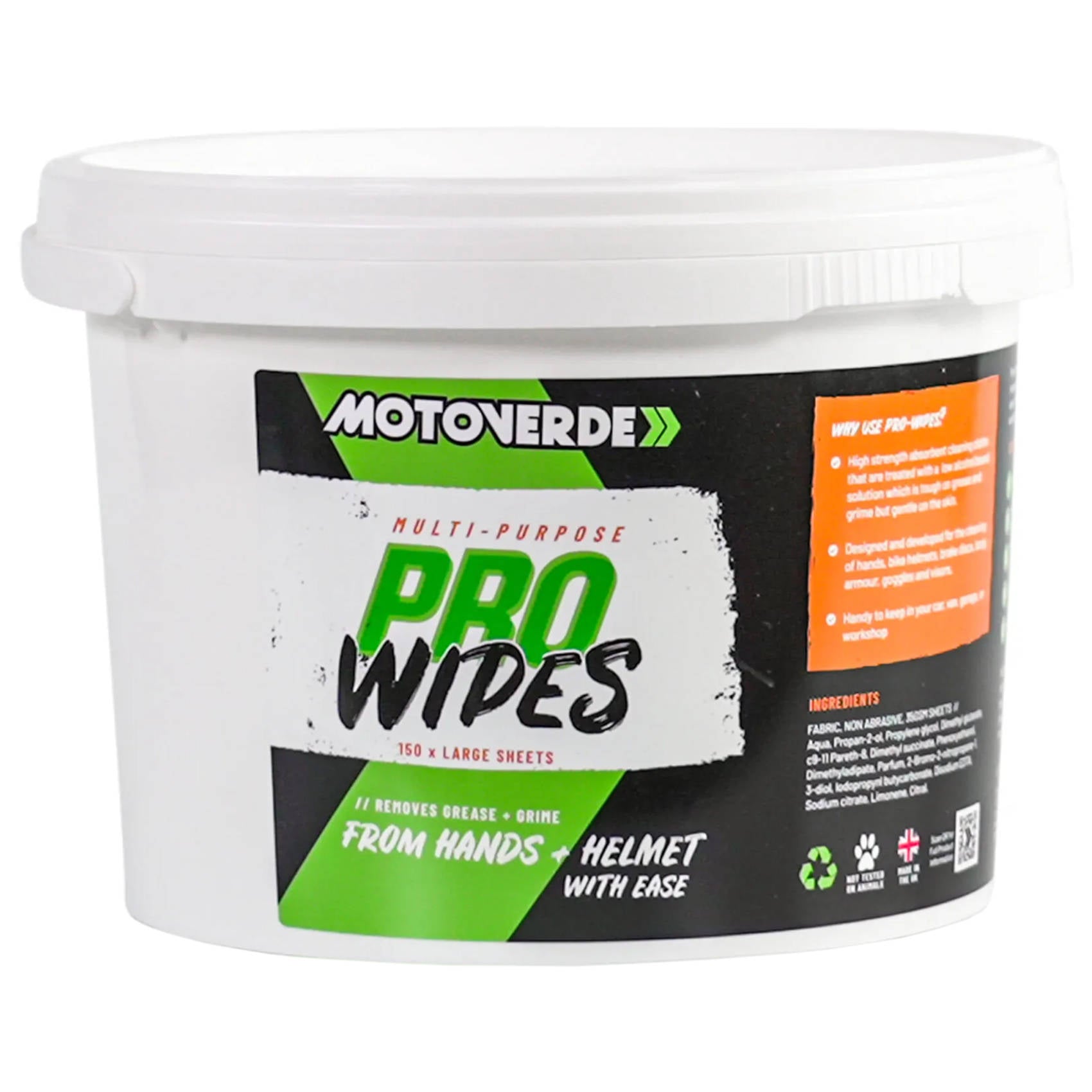 MotoVerde Pro-Wipes 150 Wipes