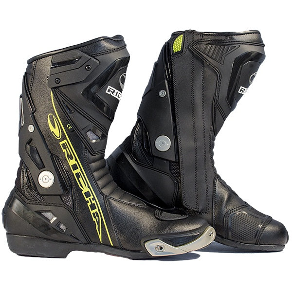 Richa Blade Leather Waterproof Boots - Black / Fluorescent