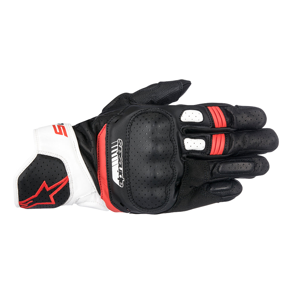 Alpinestars SP-5 Gloves - White / Red