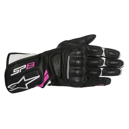 Alpinestars Stella SP-8 v2 Gloves - Black / White / Fuchsia
