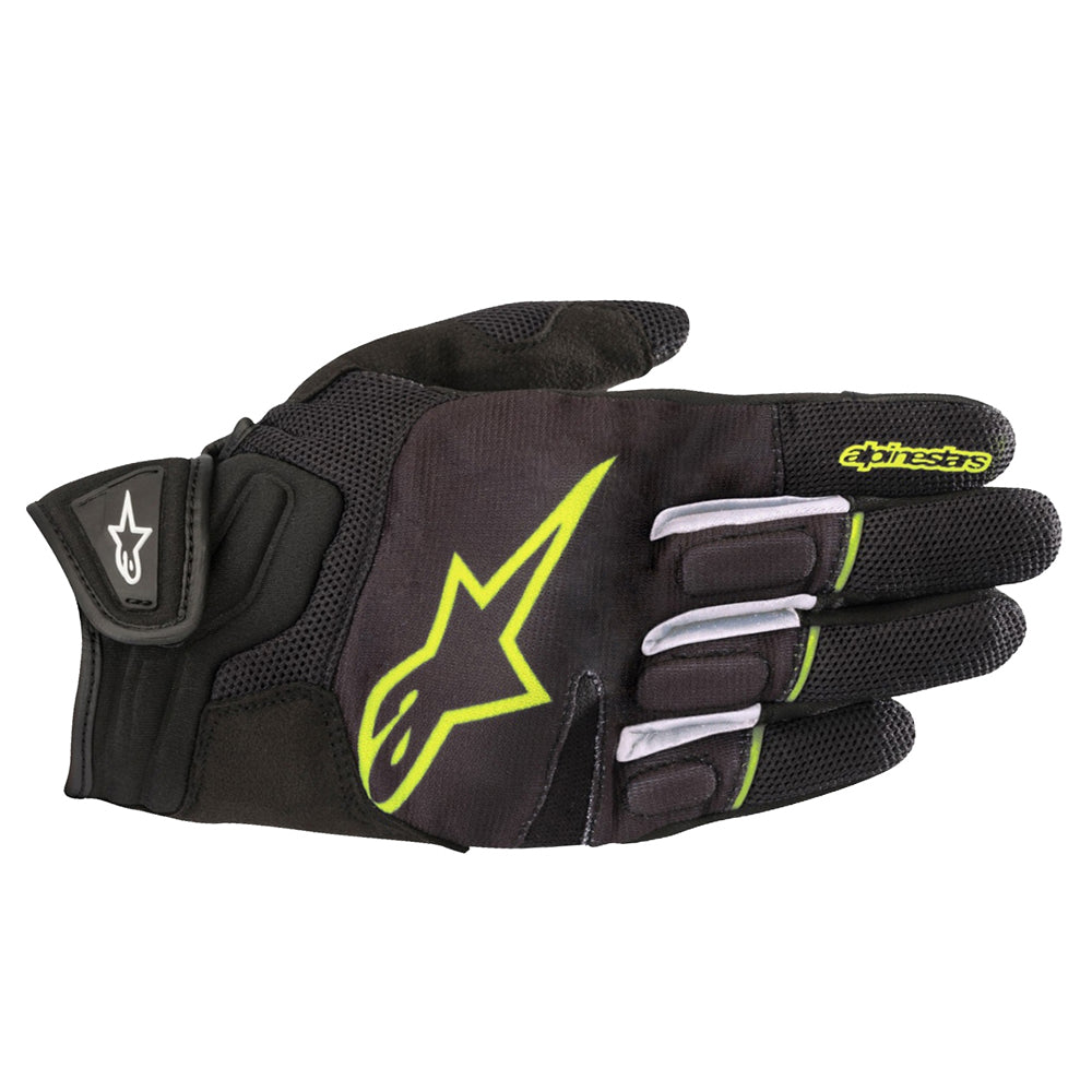 Alpinestars Atom Gloves - Black / Yellow Fluo