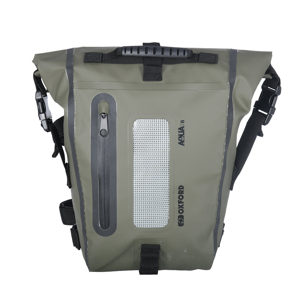 Oxford Aqua T8 Tail Bag - Khaki / Black