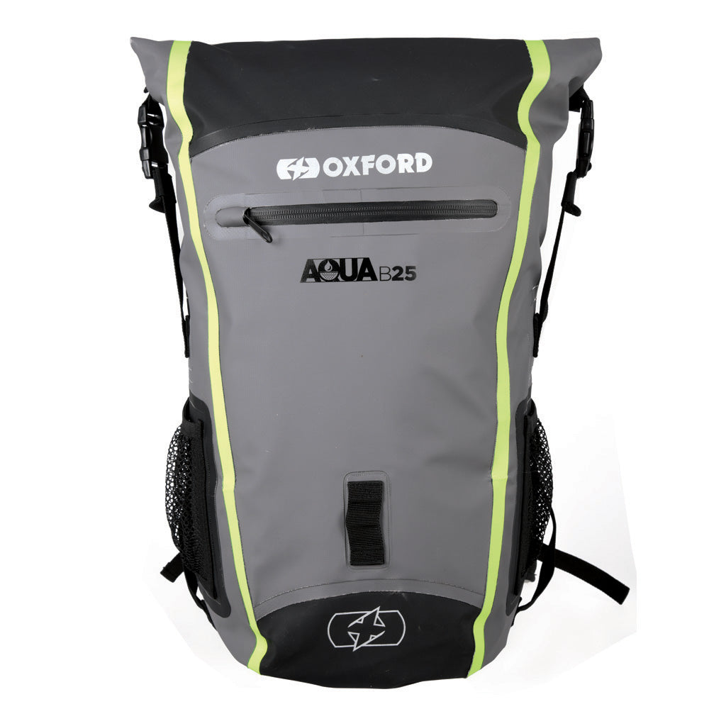 Oxford AQUA B-25 HYDRO BACKPACK - BLACK / GREY / FLUO