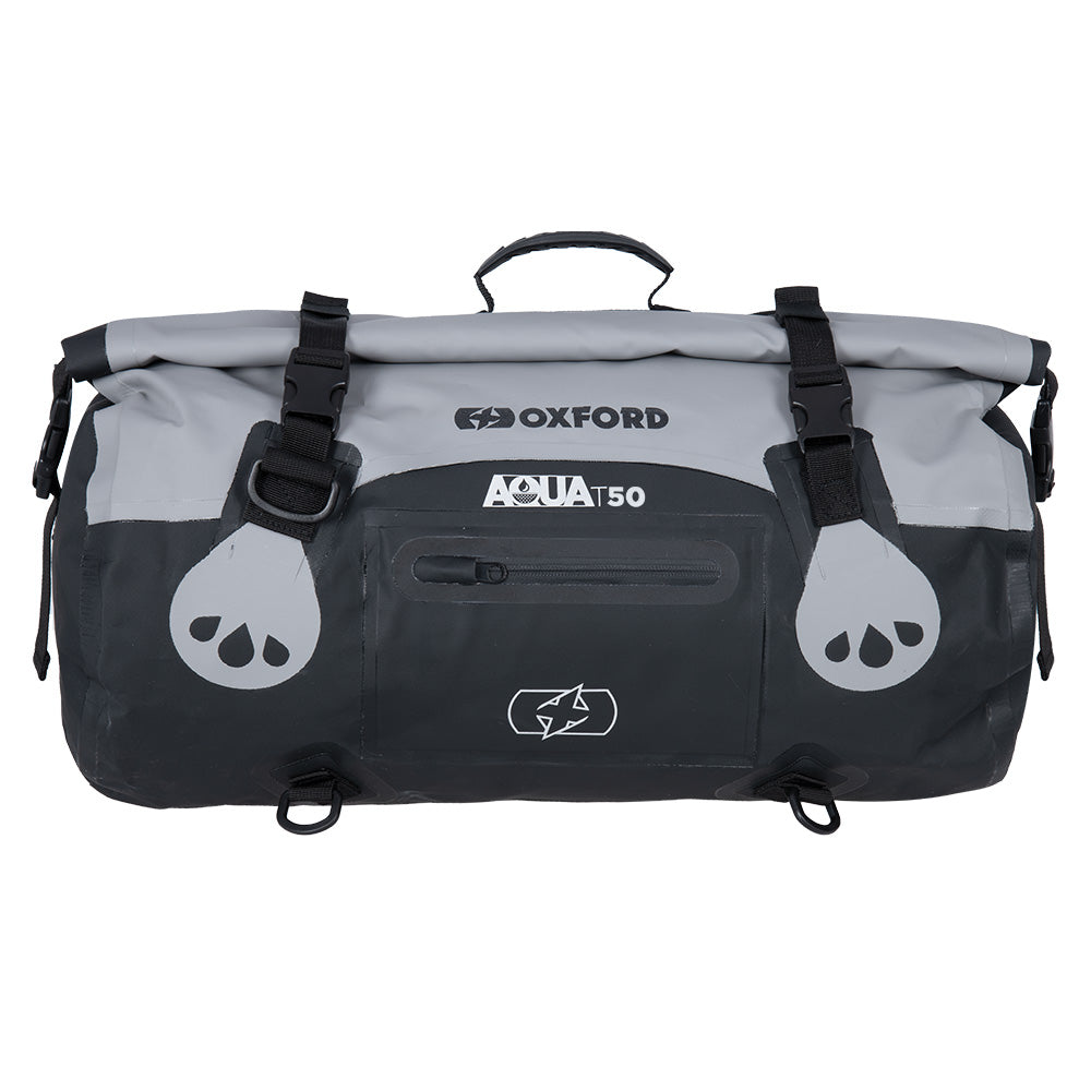 Oxford AQUA T-50 ROLL BAG - GREY / BLACK