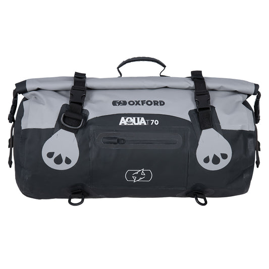 Oxford Aqua T-70 Roll Bag- Grey / Black