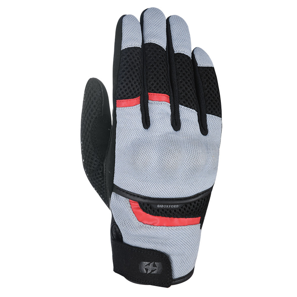 Oxford Brisbane Air Mens Short Summer Gloves - Tech Grey / Black