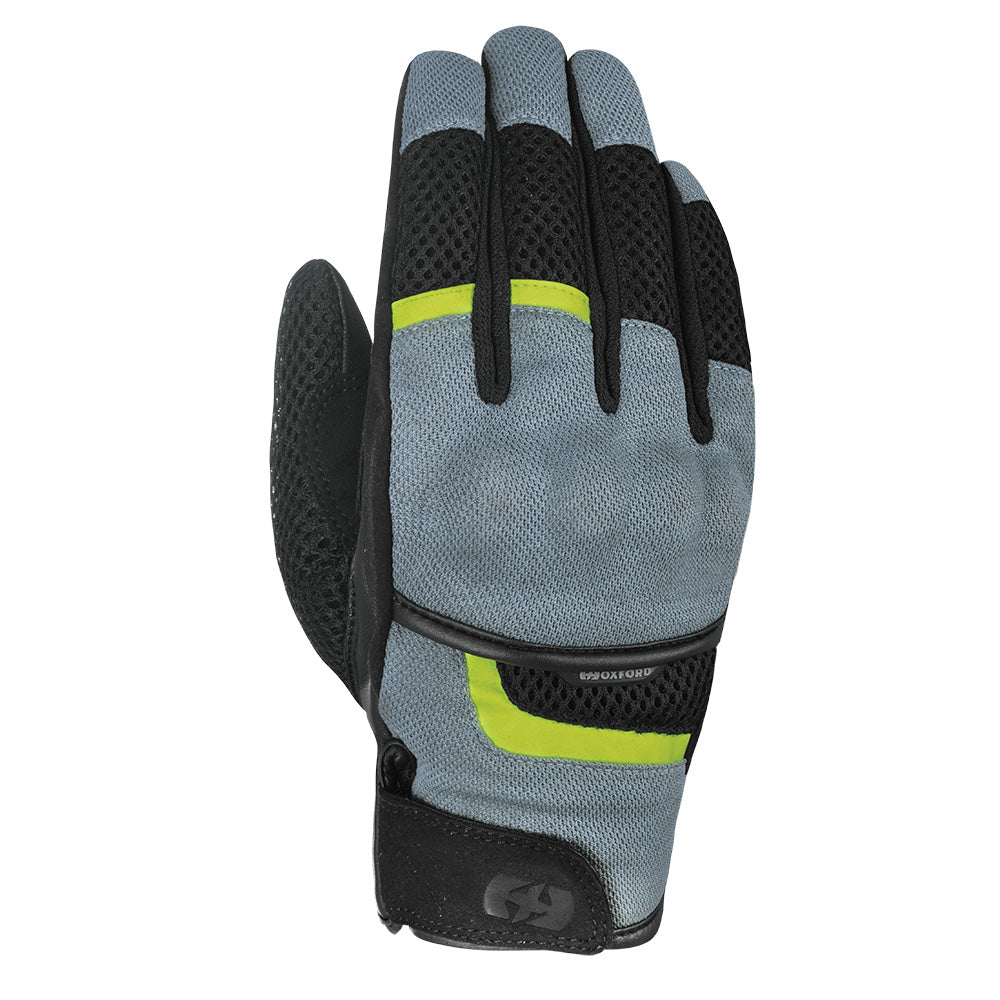 Oxford Brisbane Air Mens Short Summer Gloves - Charcoal / Black