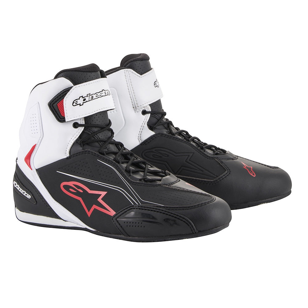 Alpinestars Faster 3 Short Boots - Black / White / Red