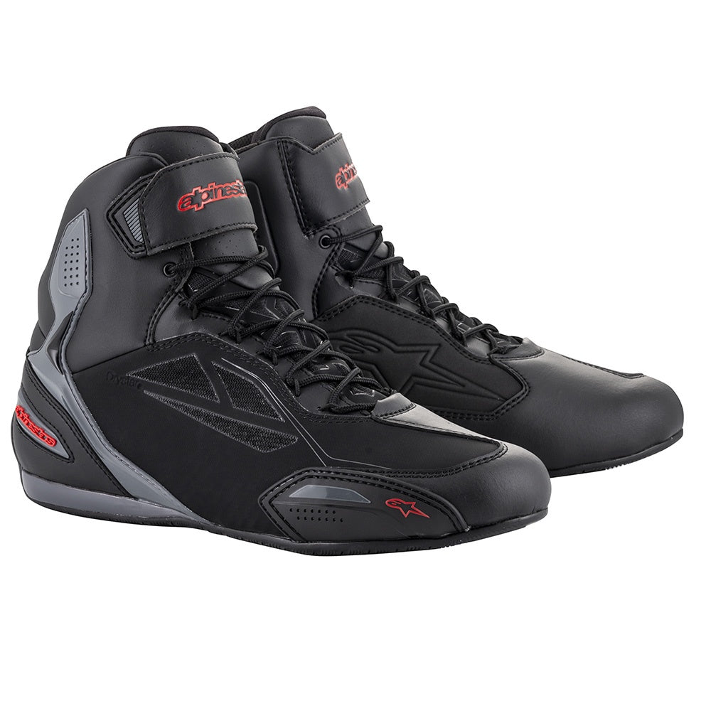 Alpinestars Faster 3 Drystar Waterproof Boots - Black / Grey / Red