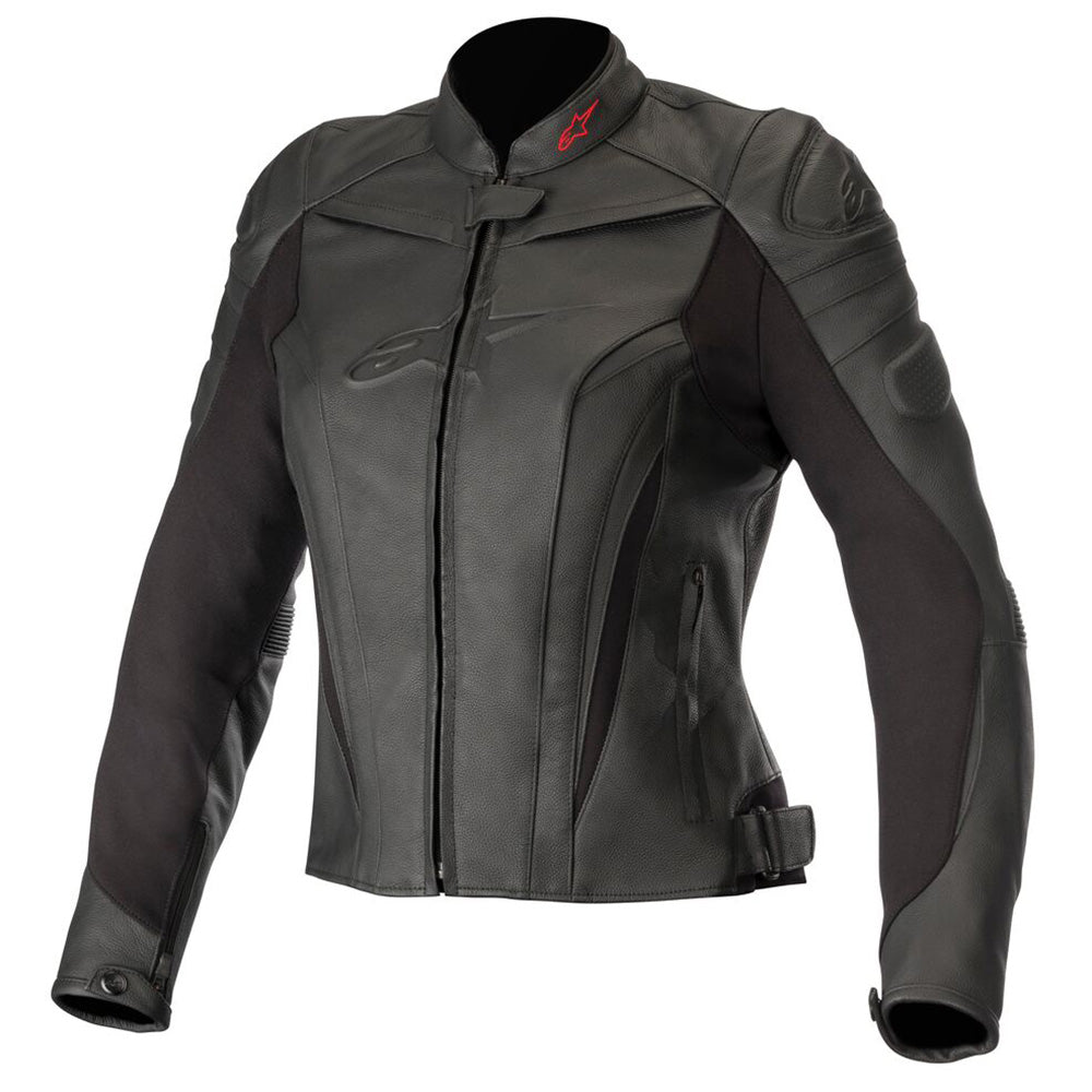 Alpinestars Stella GP Plus R v2 Leather Jacket - Black / Black