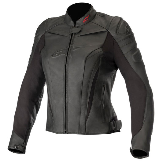 Alpinestars Stella GP Plus R v2 Leather Jacket - Black / Black