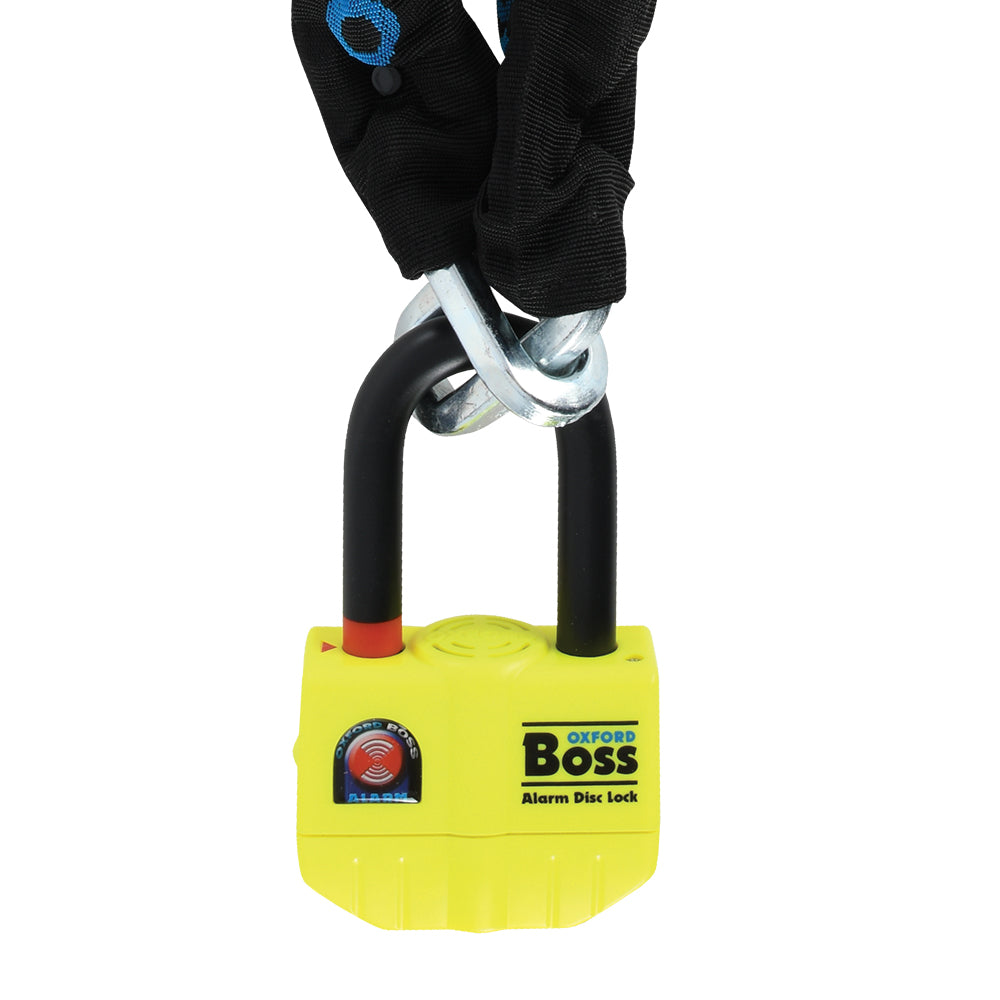 Oxford Boss Alarm 14mm Chain Lock 12mm x 2.0m