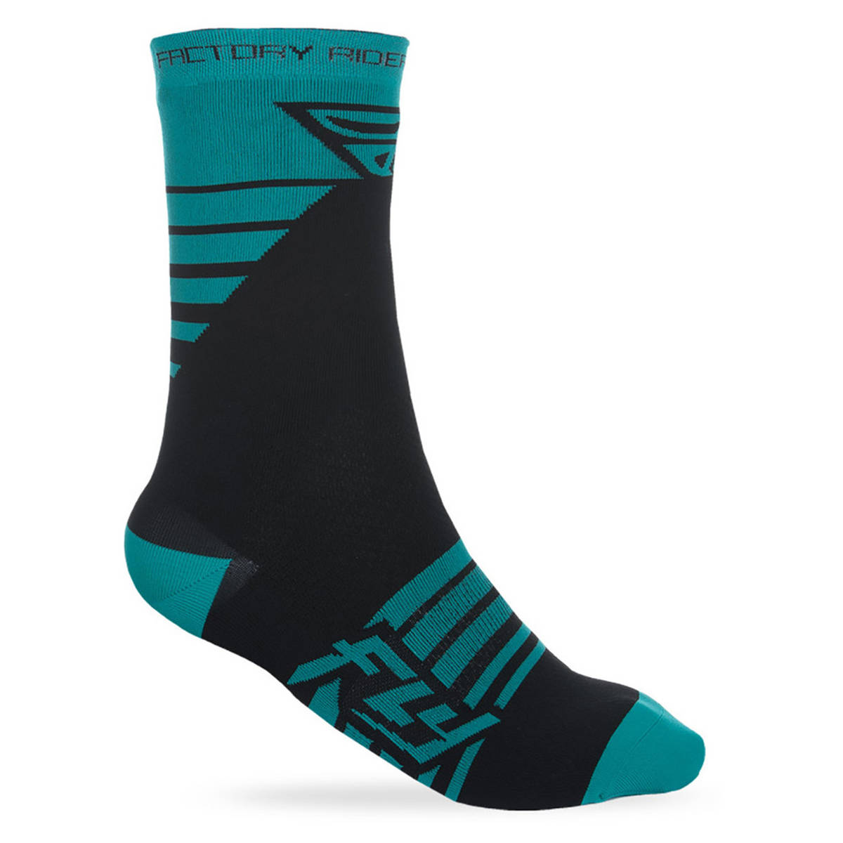 Fly Factory Rider Socks - Teal / Black