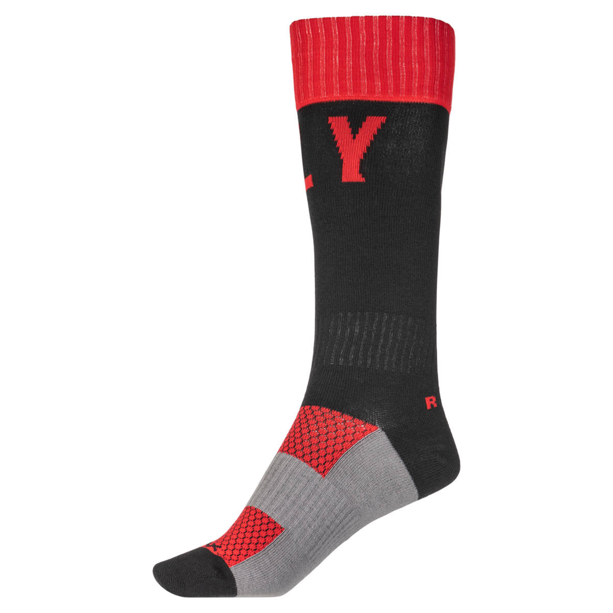 Fly Mx Pro Thin Socks - Red / Black