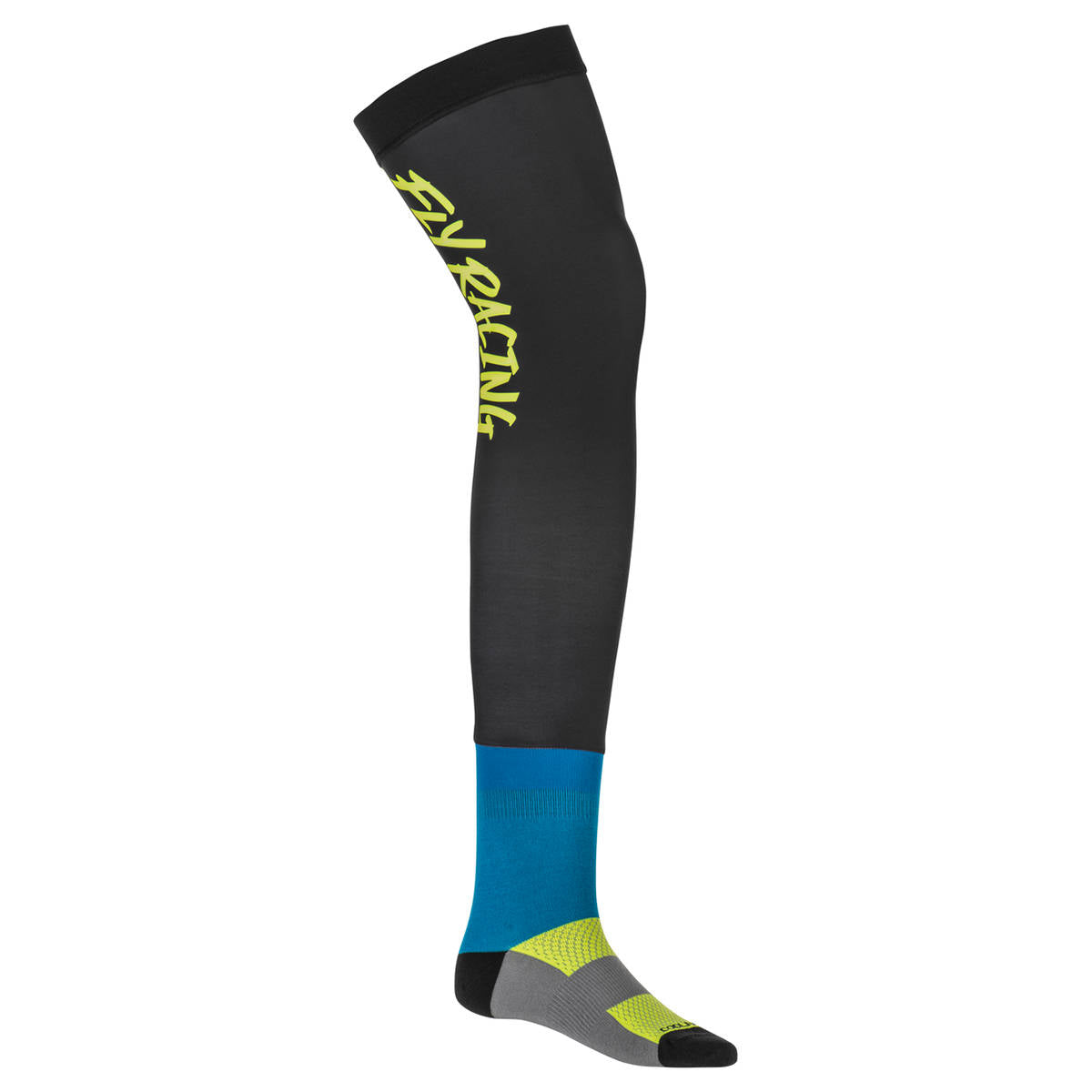 Fly Knee Brace Socks - Hi-Vis / Black / Blue