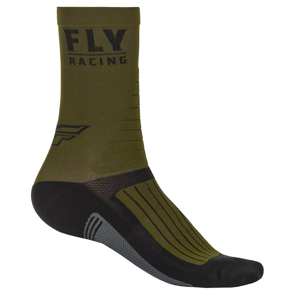 Fly Bike Factory Rider Socks - Green / Black / Grey