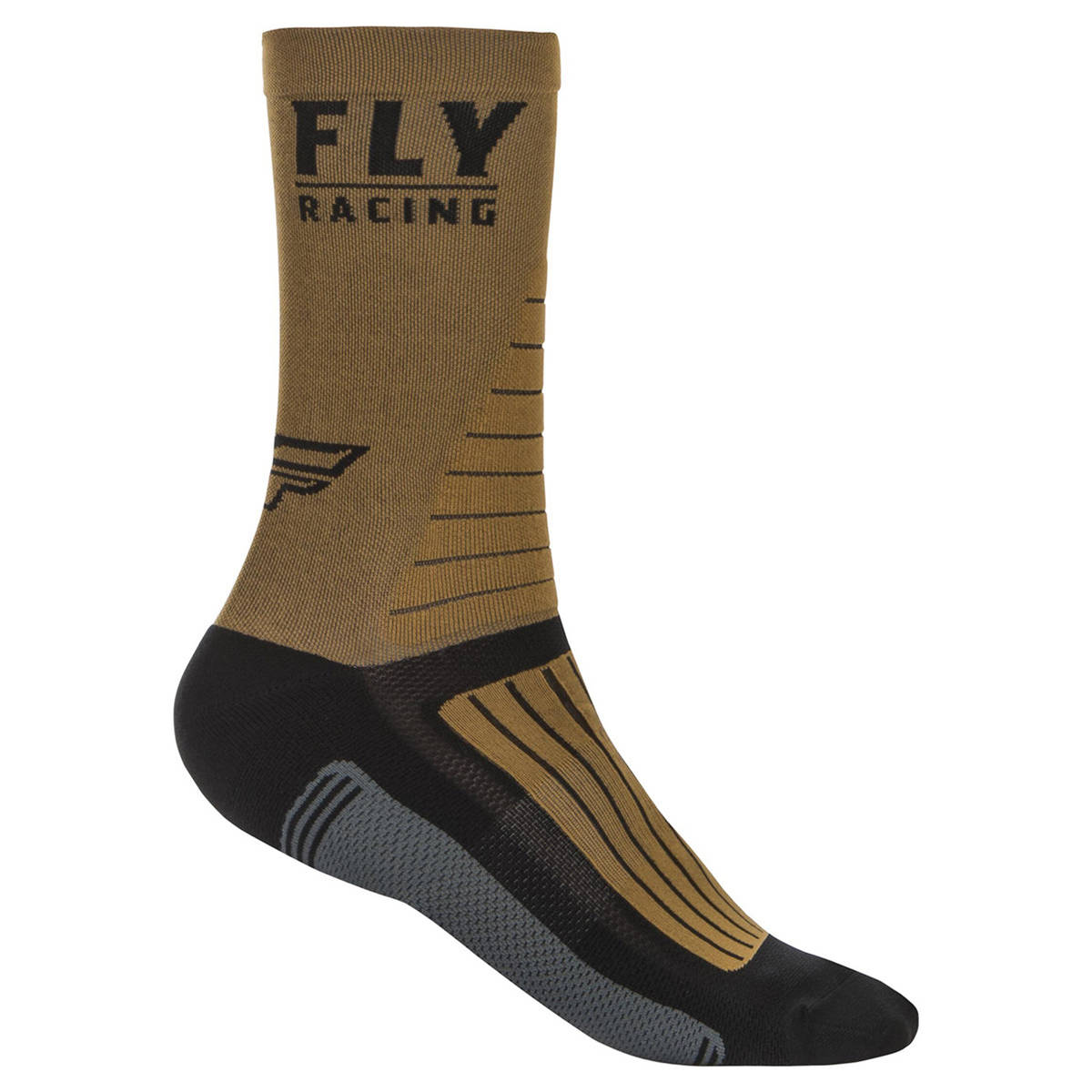 Fly Bike Factory Rider Socks - Khaki / Black / Grey