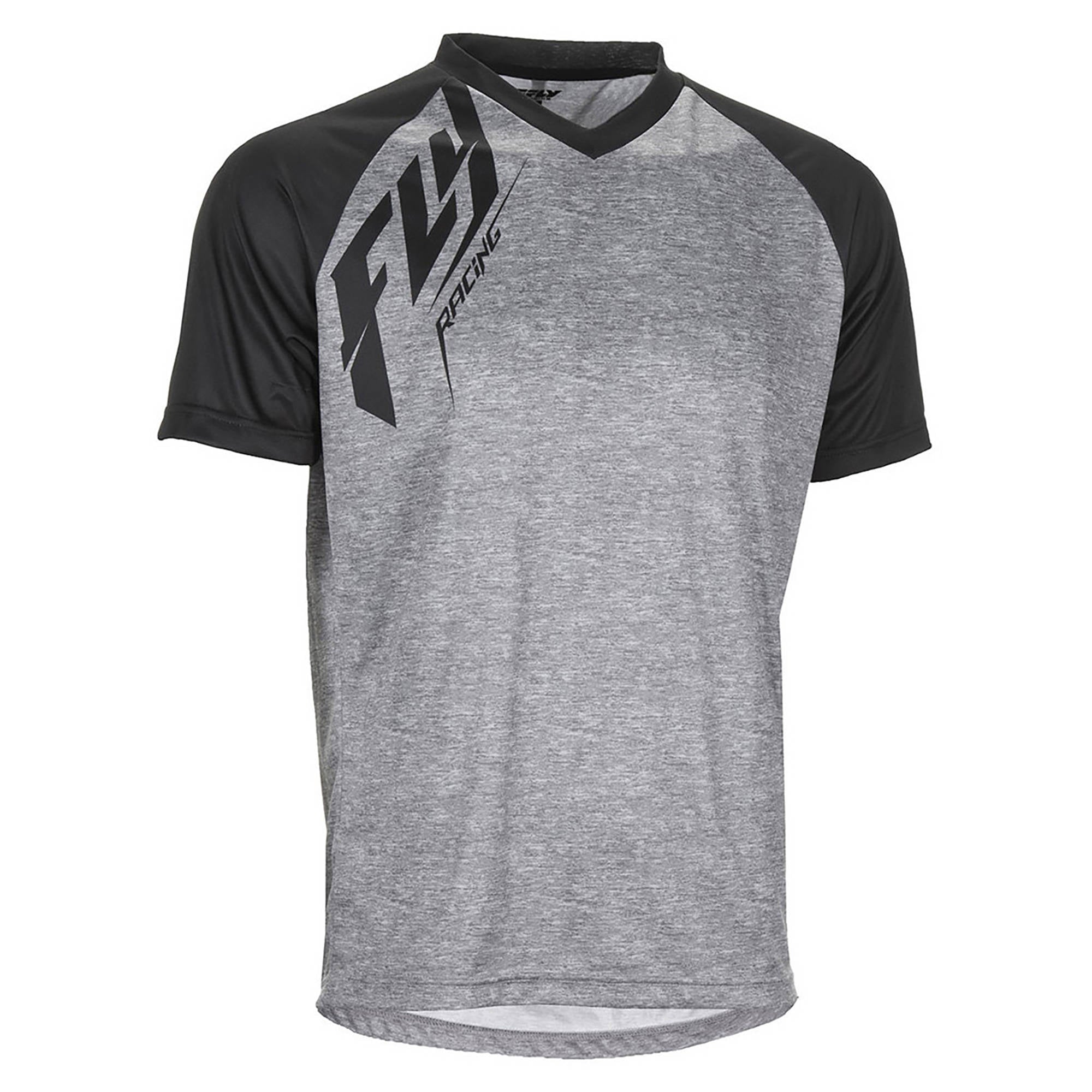 Fly Action Mountain Bike Jersey - Heather Grey / Black