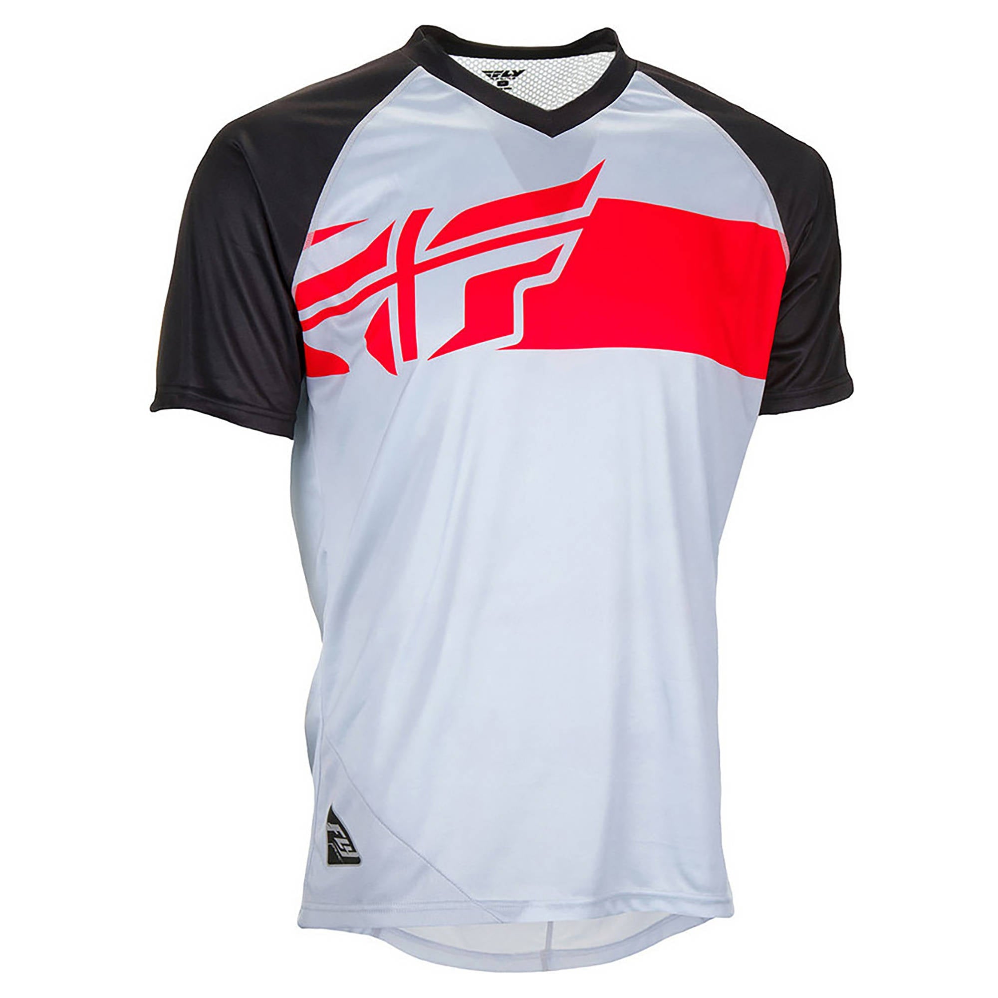 Fly Action Elite Mountain Bike Jersey - Grey / Red / Black