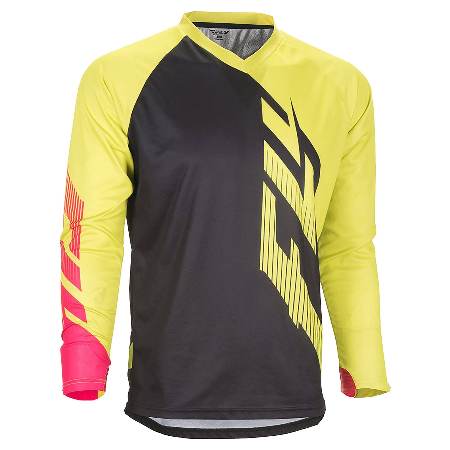 Fly Radium Mountain Bike Jersey - Black / Lime / Pink