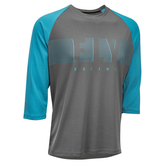 Fly Ripa 3 / 4 Jersey - Blue / Charcoal Gre