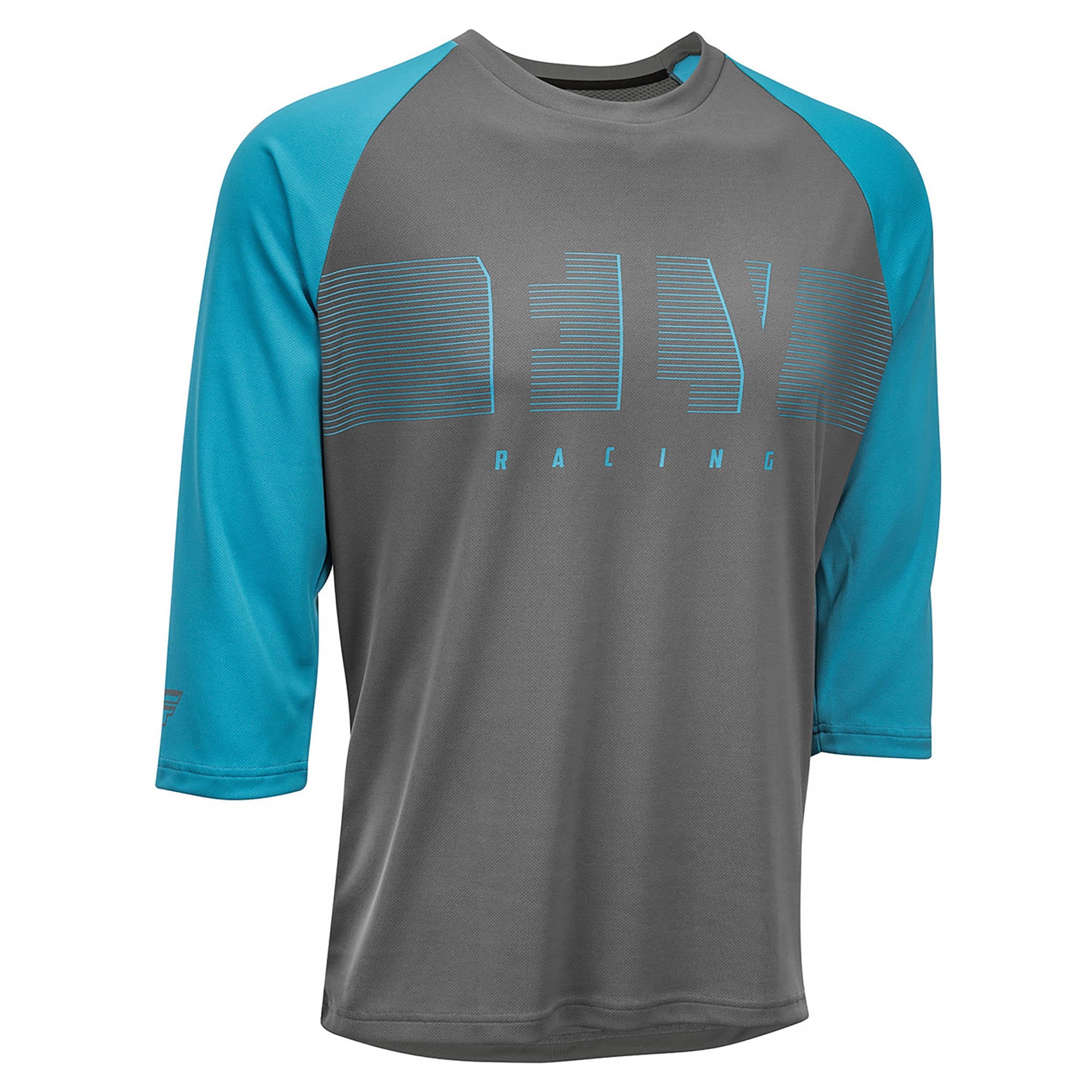 Fly Ripa 3 / 4 Jersey - Blue / Charcoal Gre