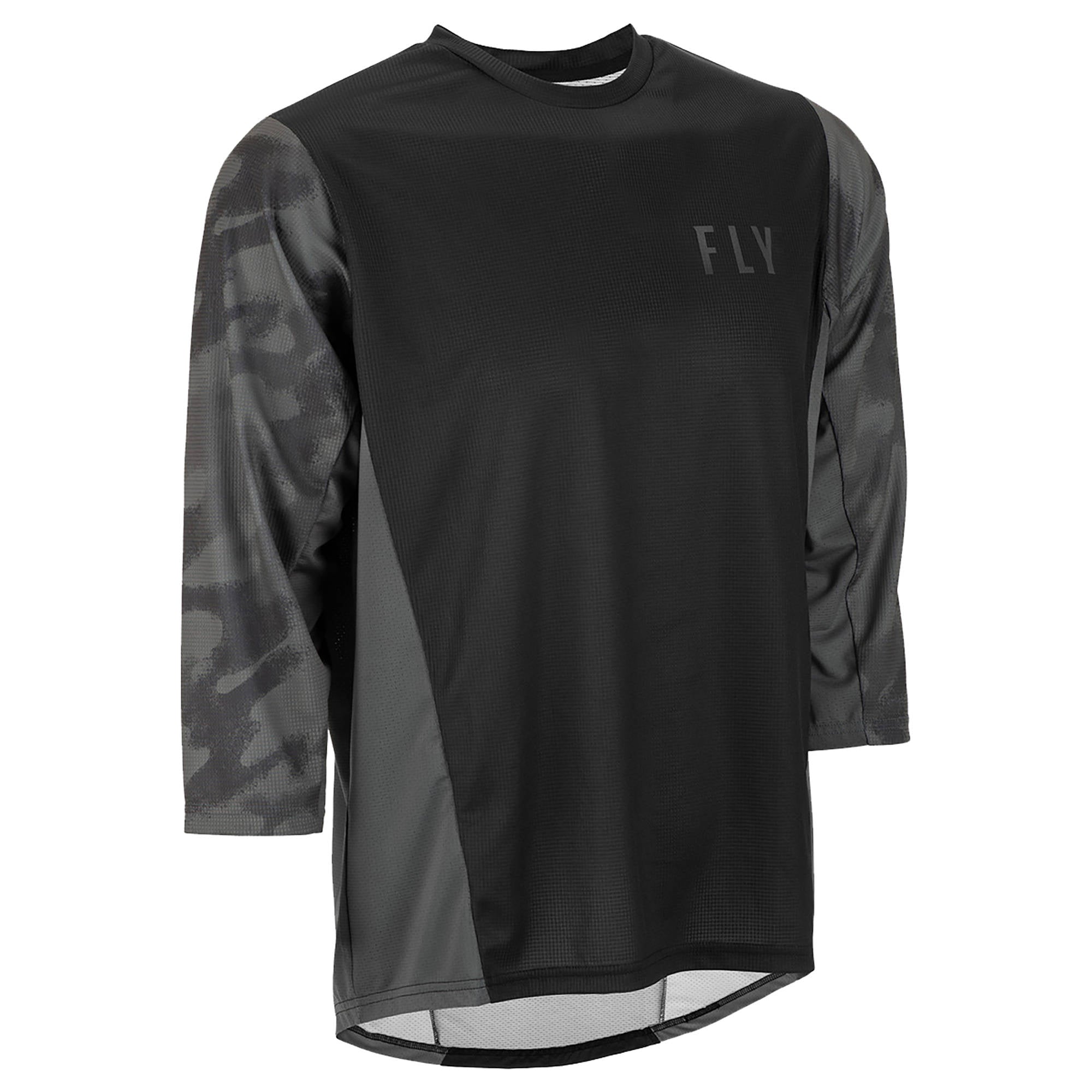 Fly Rippa 3 / 4 22 Mountain Bike Jersey - Black / Grey Camo