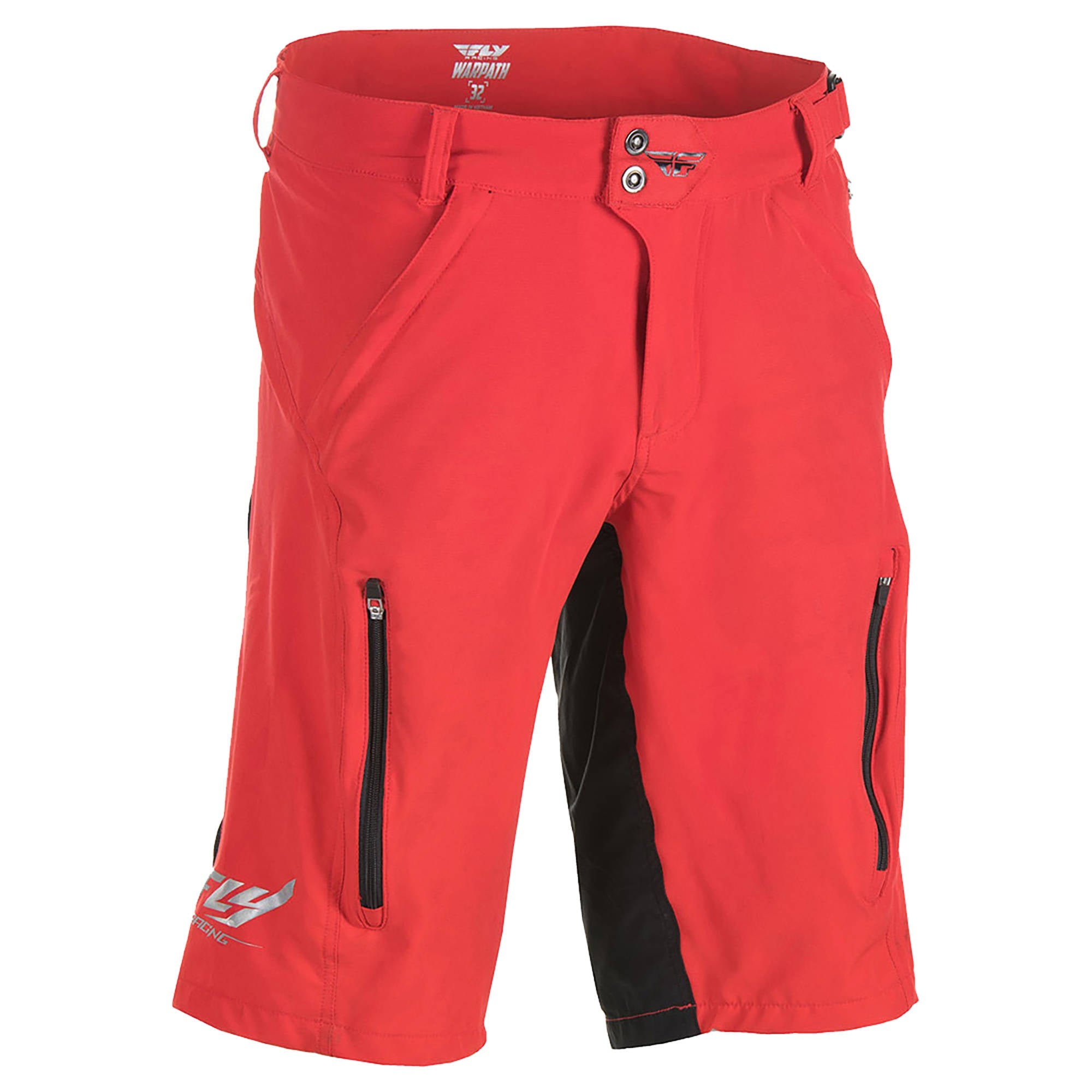 Fly Warpath Mountain Bike Shorts - Red / Black