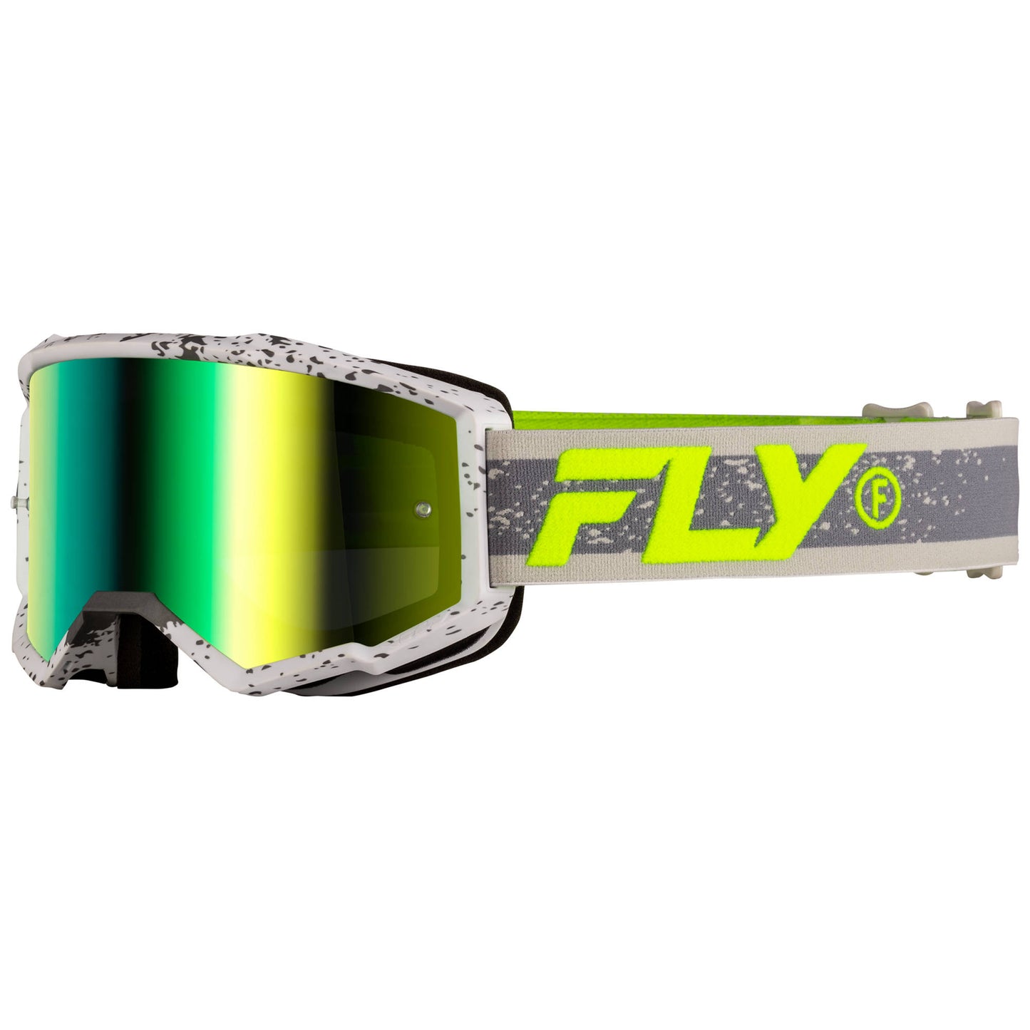 Fly Zone Goggles - Dark Grey / Hi-Viz / Green Mirror