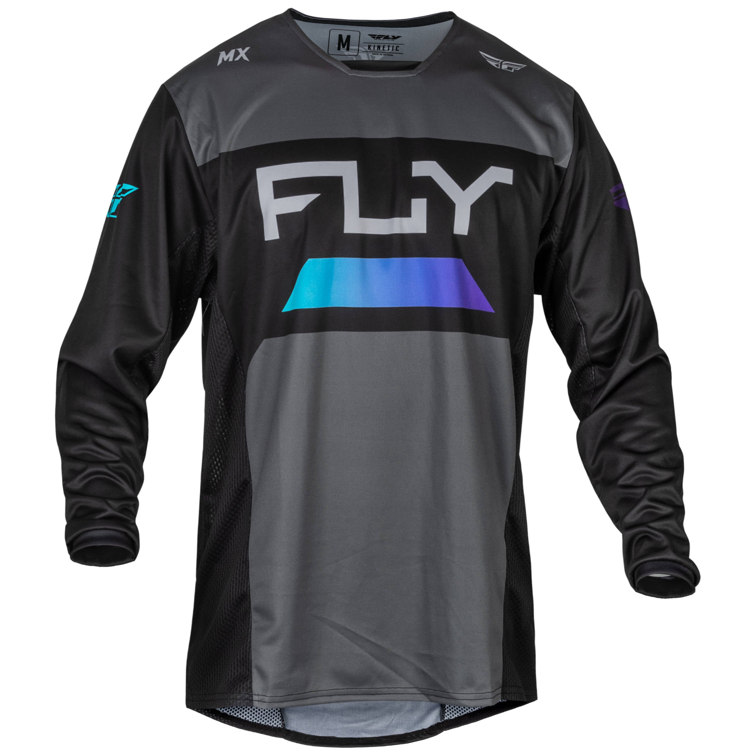 Fly Kinetic 2024 Reload Jersey - Charcoal / Black / Blue Iridium