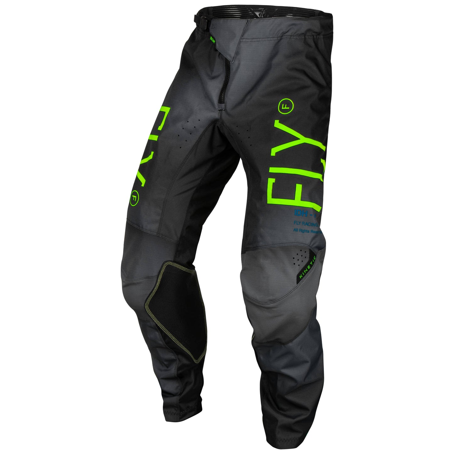 Fly Kinetic 2024 Prodigy Youth Pants - Charcoal / Neon Green / True Blue