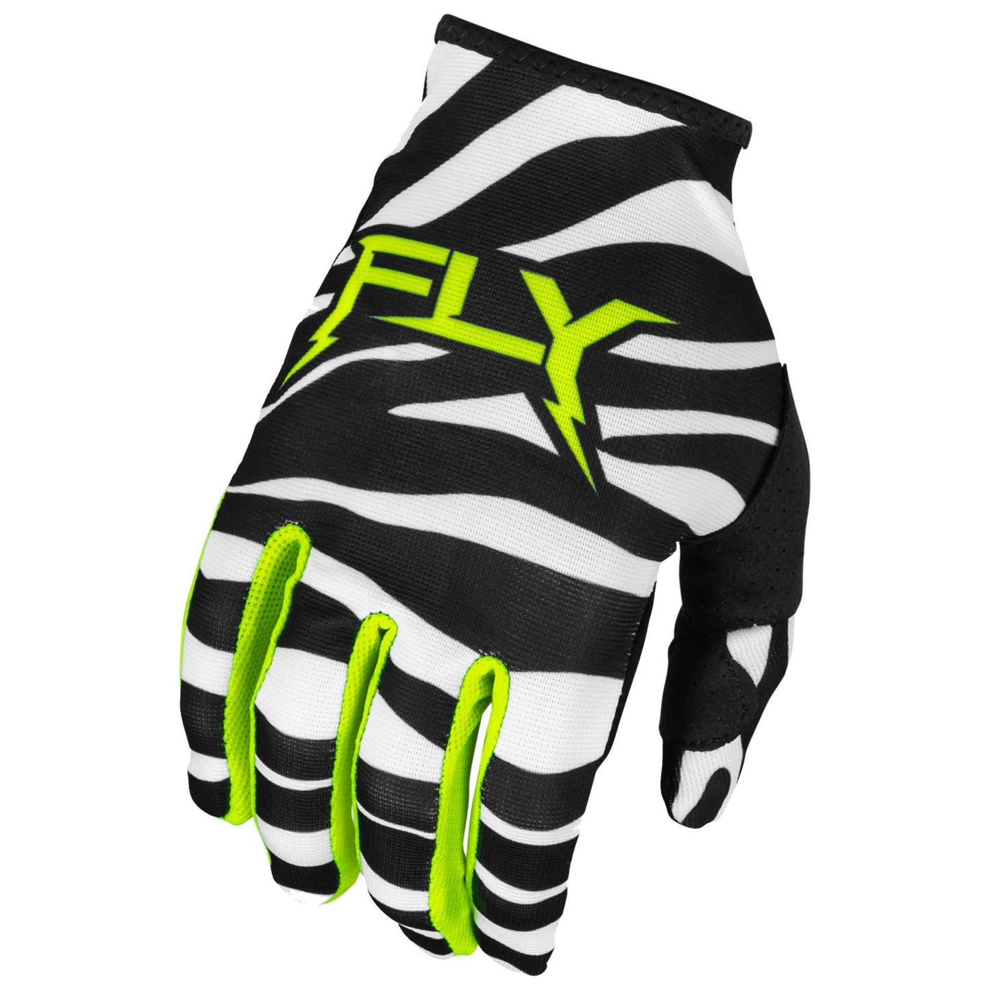 Fly Lite 2024 Gloves - Uncaged Black / White / Neon Green